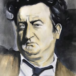 Original Brendan Behan Portrait Framed