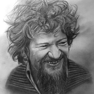 Luke Kelly Portrait Print Only