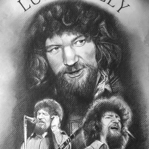 Luke Kelly Portrait Print Raglan Road