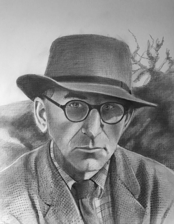 Patrick Kavanagh pencil Portrait