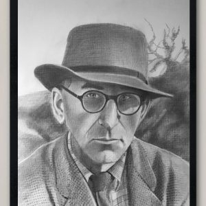 Patrick Kavanagh Portrait Print Framed