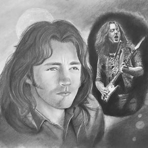 Rory Gallagher Portrait Print Only