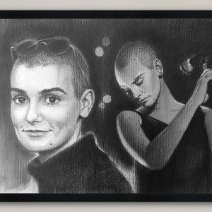 Sinead O'Connor Portrait Print Framed