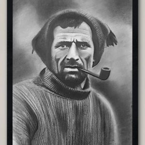 Tom Crean Portrait Print Framed