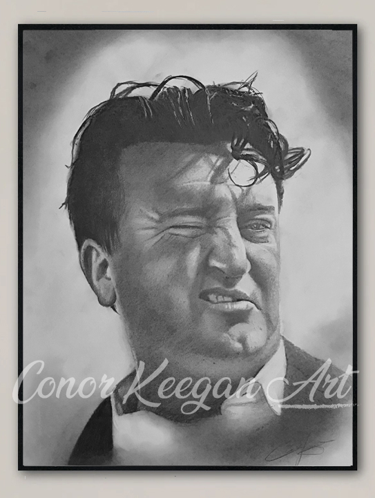 Brendan Behan Portrait Art Print Gift Framed - Buy Pencil Portrait Art ...