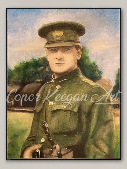 Michael Collins Army Portrait Art Print Gift