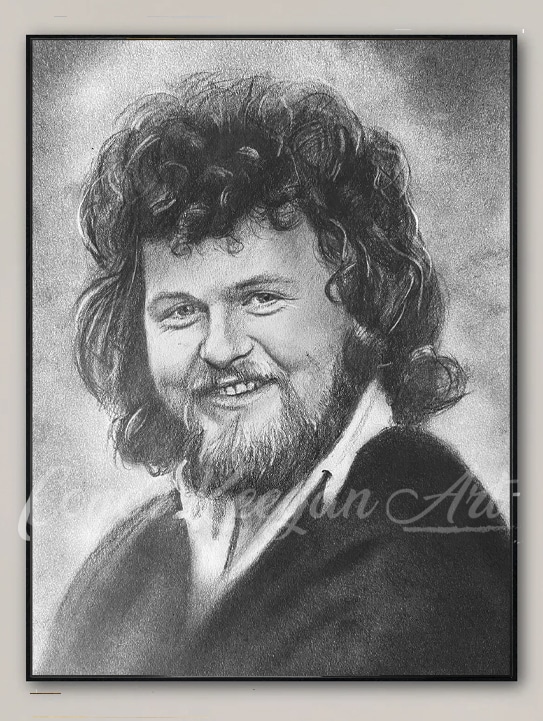 Jim McCann Pencil Portrait Print | Fine Art Graphite Wall Art